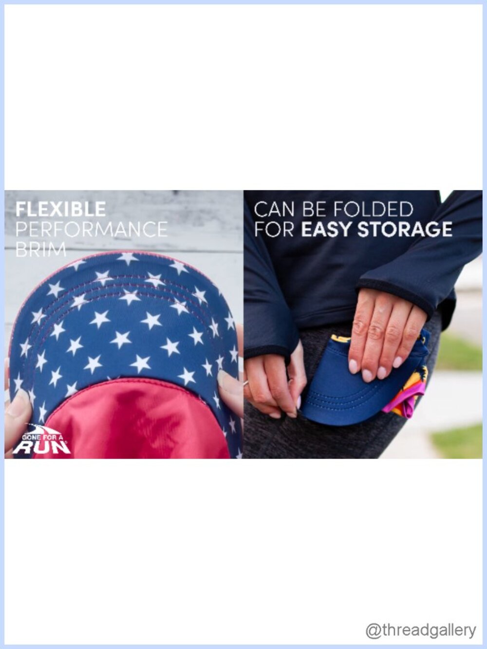 Running Visor Reversible Foldable Performance One Size - Picture 6 of 6